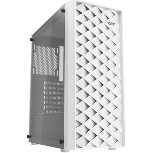 Darkflash DK351 számítógépház + 4 RGB ventilátor (fehér) (DK351 WHITE)